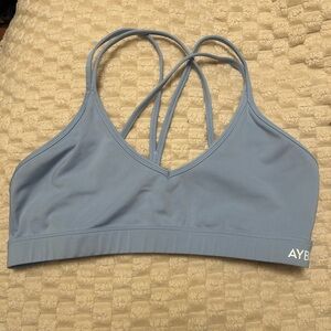 AYBL Light Blue Strappy Sports Bra